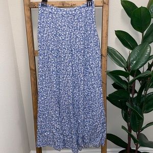 Wide Leg High Waisted Floral Pants